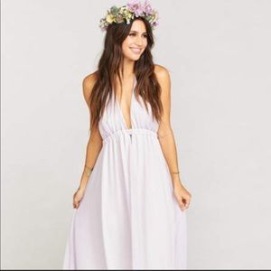 Show Me Your Mumu Luna Purple/Lavender Halter Bridesmaid Dress